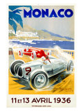 Monaco Grand Prix, 1936 Giclee Print by Geo Ham