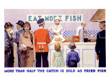 Eat More Fish Giclee Print