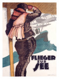 Flieger Zur See Giclee Print by Hans Rudi Erdt