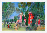 Paddock à Deauville Affiches par Raoul Dufy
