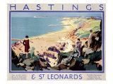 Hastings and St Leonards Giclée-Druck
