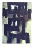 Peinture, 1955 Kerättävät vedokset tekijänä Pierre Soulages Peinture, 1955 Kerättävät vedokset tekijänä Pierre Soulages
