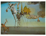 La tentation de Saint-Antoine, 1946 Poster par Salvador Dalí