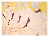 La troupe de Melle Eglantine reproduction procédé giclée par Henri de Toulouse-Lautrec