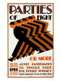 Parties of Eight, LMS Giclee Print Parties of Eight, LMS Giclee Print