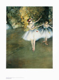 Two Dancers on the Stage Art by Edgar Degas Two Dancers on the Stage Art by Edgar Degas