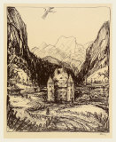 Castle Saalhof Im Pinzgau Reproductions pour les collectionneurs par Alfred Kubin