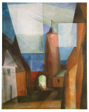The Gruetz-Tower in Treptow at the Rega, 1928 Posters by Lyonel Feininger