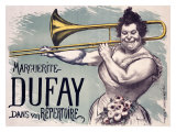 Marguerite Dufay Gicleetryck av Louis Anquetin Marguerite Dufay Gicleetryck av Louis Anquetin