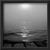 Pier in Fog Plakat av Ruth Burke