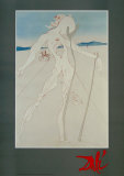 Man Pillowed on Two Wooden Crooks Affiche par Salvador Dalí