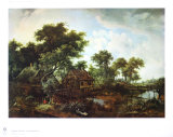 The Water Mill Poster by Meindert Hobbema