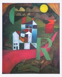 Villa R., 1919 Plakat autor Paul Klee