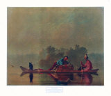 Fur Traders on the Missouri Affiches par George Caleb Bingham