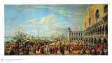 In Front of the Doge Palace in Venice Collectable Print by Luca Carlevaris