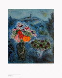 Bunch of Violets Art by Marc Chagall
