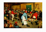 Village Wedding Posters by Pieter Bruegel the Elder