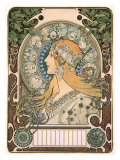 Zodiac Giclee Print by Alphonse Mucha