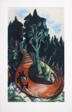 Wegkehre im Schwarzwald Lámina coleccionable por Max Beckmann