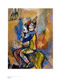 Two Clowns on a Horse-Back Plakater af Marc Chagall Two Clowns on a Horse-Back Plakater af Marc Chagall