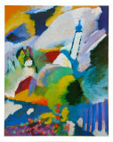 Kirche in Murnau Pósters por Wassily Kandinsky Kirche in Murnau Pósters por Wassily Kandinsky