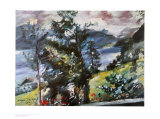 View of Lake Walchen Affiches par Lovis Corinth