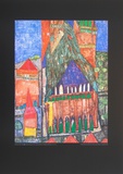 Cathedral No. I, Marrakesch Prints by Friedensreich Hundertwasser