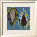Teal Teardrops Prints by Alan Buckle