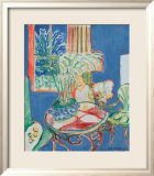 Petit Interieur en Bleu, c.1947 Affiches par Henri Matisse