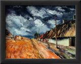 Red Field Poster von Maurice de Vlaminck