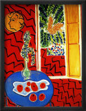 Red Interior Framed Giclee Print by Henri Matisse