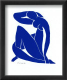Nu bleu II Affiches par Henri Matisse