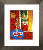 Intérieur rouge Estampe encadrée par Henri Matisse