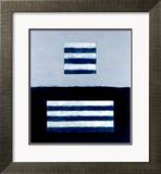 Landeline Blue, c.1999 Lámina giclée enmarcada por Sean Scully