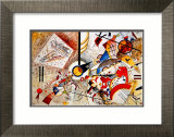 Bustling Aquarelle, 1923 Affiche par Wassily Kandinsky