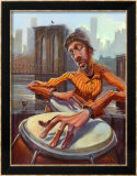 The Conga Player Posters by Justin Bua