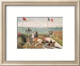 Balcony on the Sea at Saint Adresse Art by Claude Monet