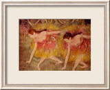 Sich Verbeugende Tanzerinnen Ballerina Affiches par Edgar Degas
