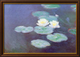 Nympheas Effet du Soir Posters by Claude Monet