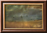 Paisaje de playa Lámina por Edgar Degas