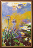 Los agapantos Pósters por Claude Monet