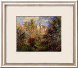 Jardines de Bordighera, 1884 Láminas por Claude Monet