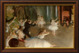 Ensayo en el escenario Lámina giclée enmarcada por Edgar Degas Ensayo en el escenario Lámina giclée enmarcada por Edgar Degas