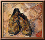 Par de zapatos Lámina giclée enmarcada por Vincent van Gogh Par de zapatos Lámina giclée enmarcada por Vincent van Gogh