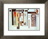 Deux Points Verts Affiches par Wassily Kandinsky