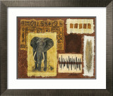 Hemingway en safari - éléphant Art par Ann Walker