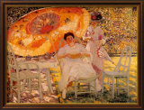 Der Gartenschirm, 1909 Kunstdrucke von Frederick Carl Frieseke