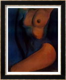Bleu rincé Poster par Laurie Cooper