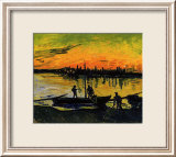 The Stevedores in Arles Estampe encadrée par Vincent van Gogh