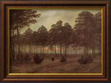 Soirée Estampe encadrée par Caspar David Friedrich